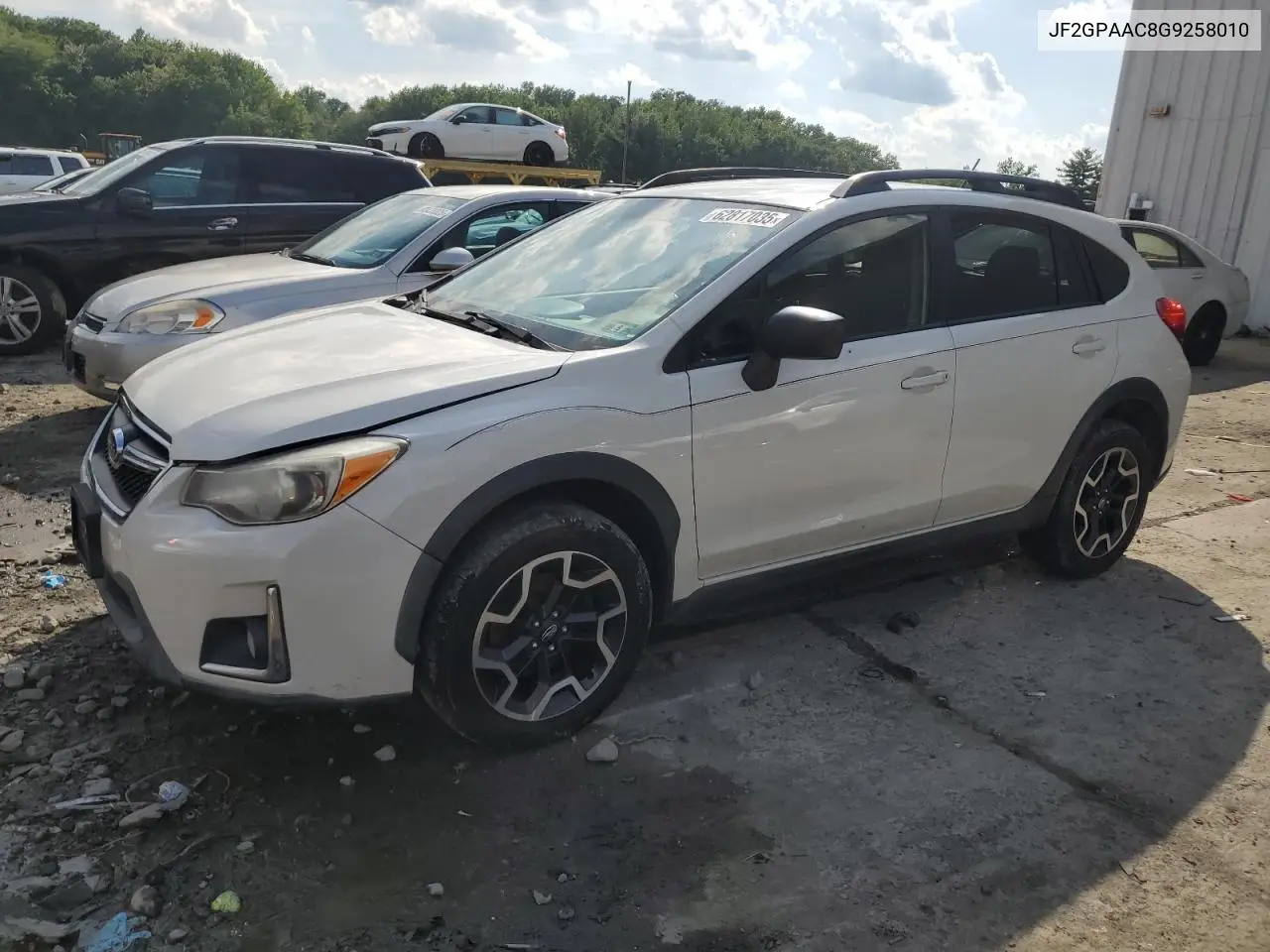 2016 Subaru Crosstrek VIN: JF2GPAAC8G9258010 Lot: 62817035