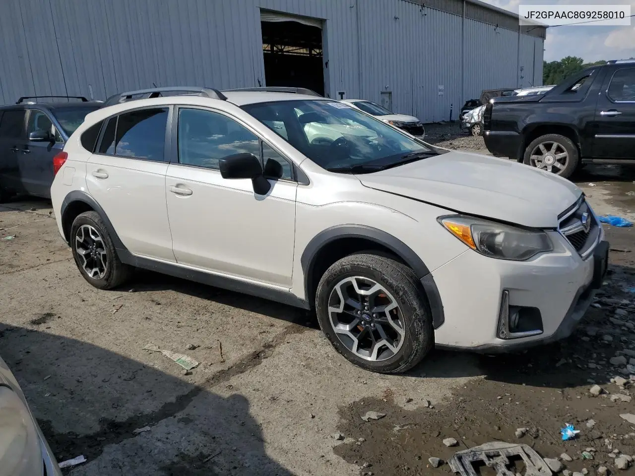2016 Subaru Crosstrek VIN: JF2GPAAC8G9258010 Lot: 62817035