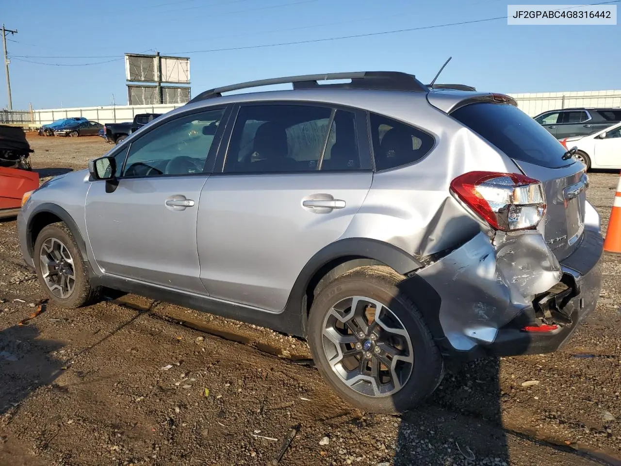 2016 Subaru Crosstrek Premium VIN: JF2GPABC4G8316442 Lot: 62936655