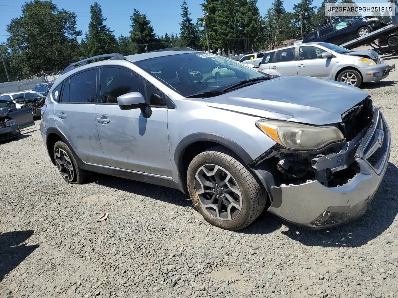 2016 Subaru Crosstrek Premium VIN: JF2GPABC9GH251815 Lot: 63068585