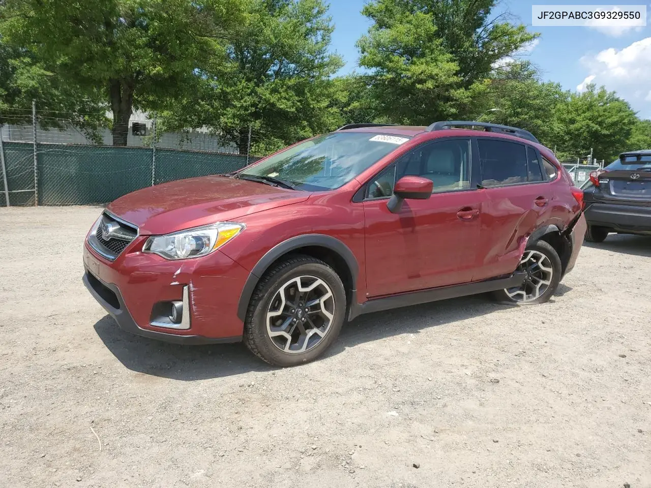 2016 Subaru Crosstrek Premium VIN: JF2GPABC3G9329550 Lot: 63606115