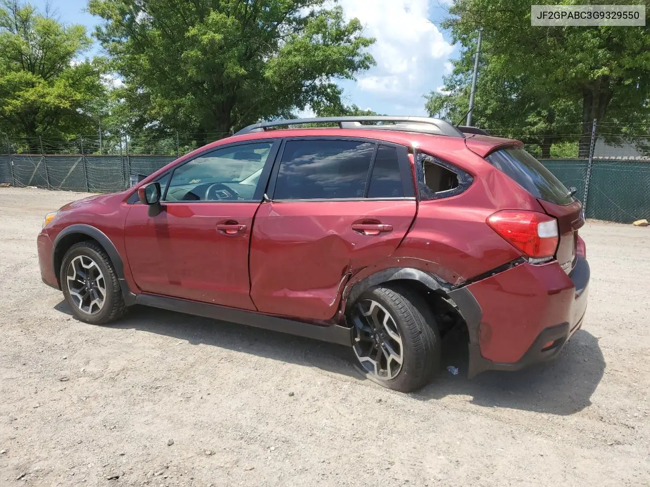 2016 Subaru Crosstrek Premium VIN: JF2GPABC3G9329550 Lot: 63606115