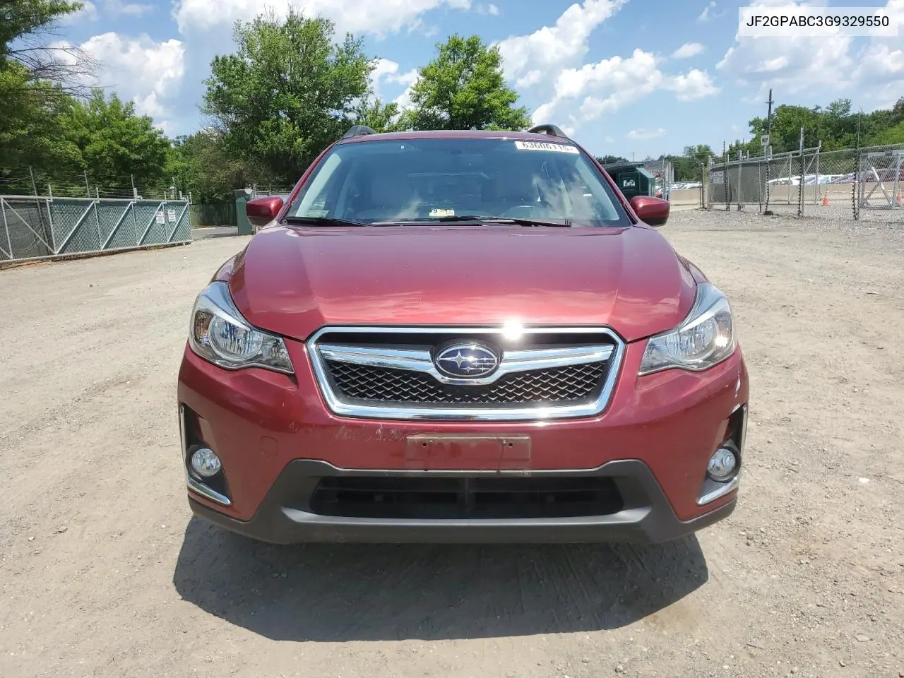 2016 Subaru Crosstrek Premium VIN: JF2GPABC3G9329550 Lot: 63606115
