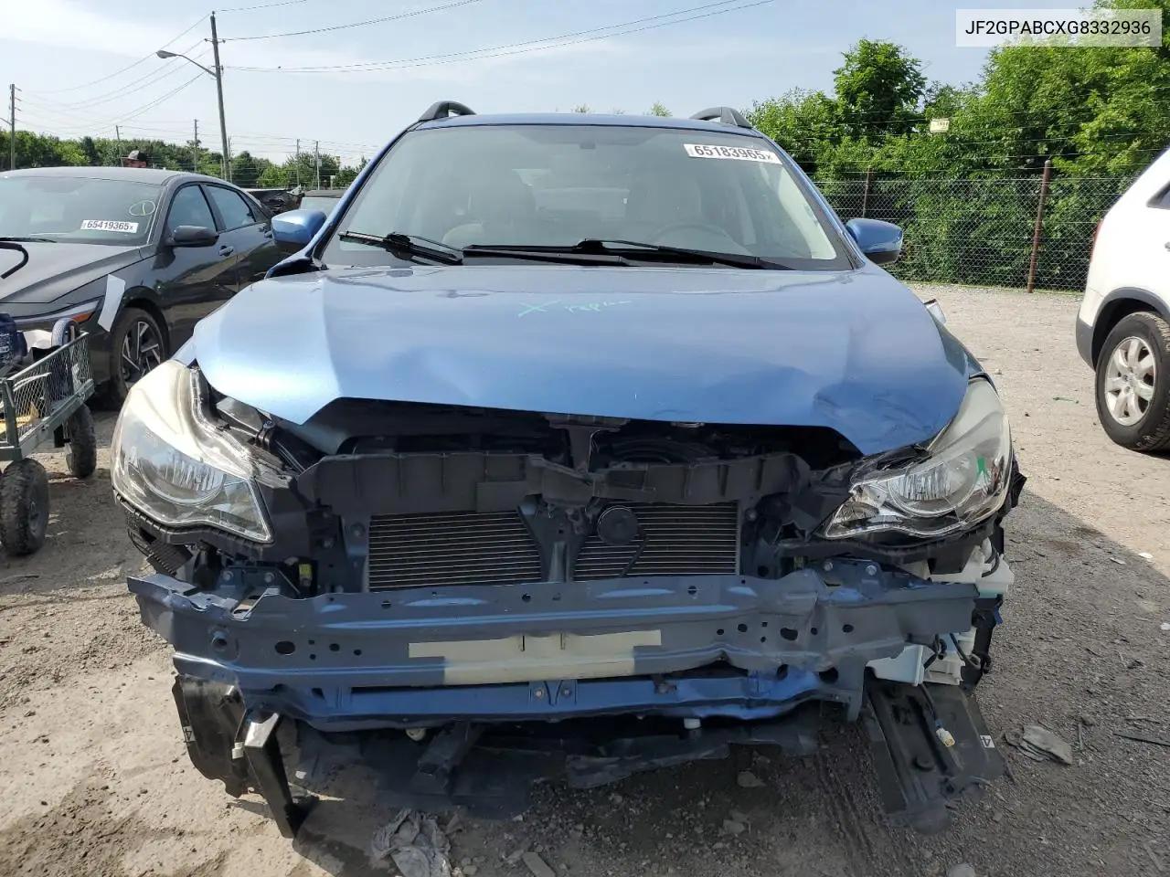 2016 Subaru Crosstrek Premium VIN: JF2GPABCXG8332936 Lot: 65183965