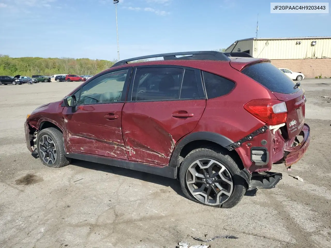 2017 Subaru Crosstrek VIN: JF2GPAAC4H9203443 Lot: 54524065