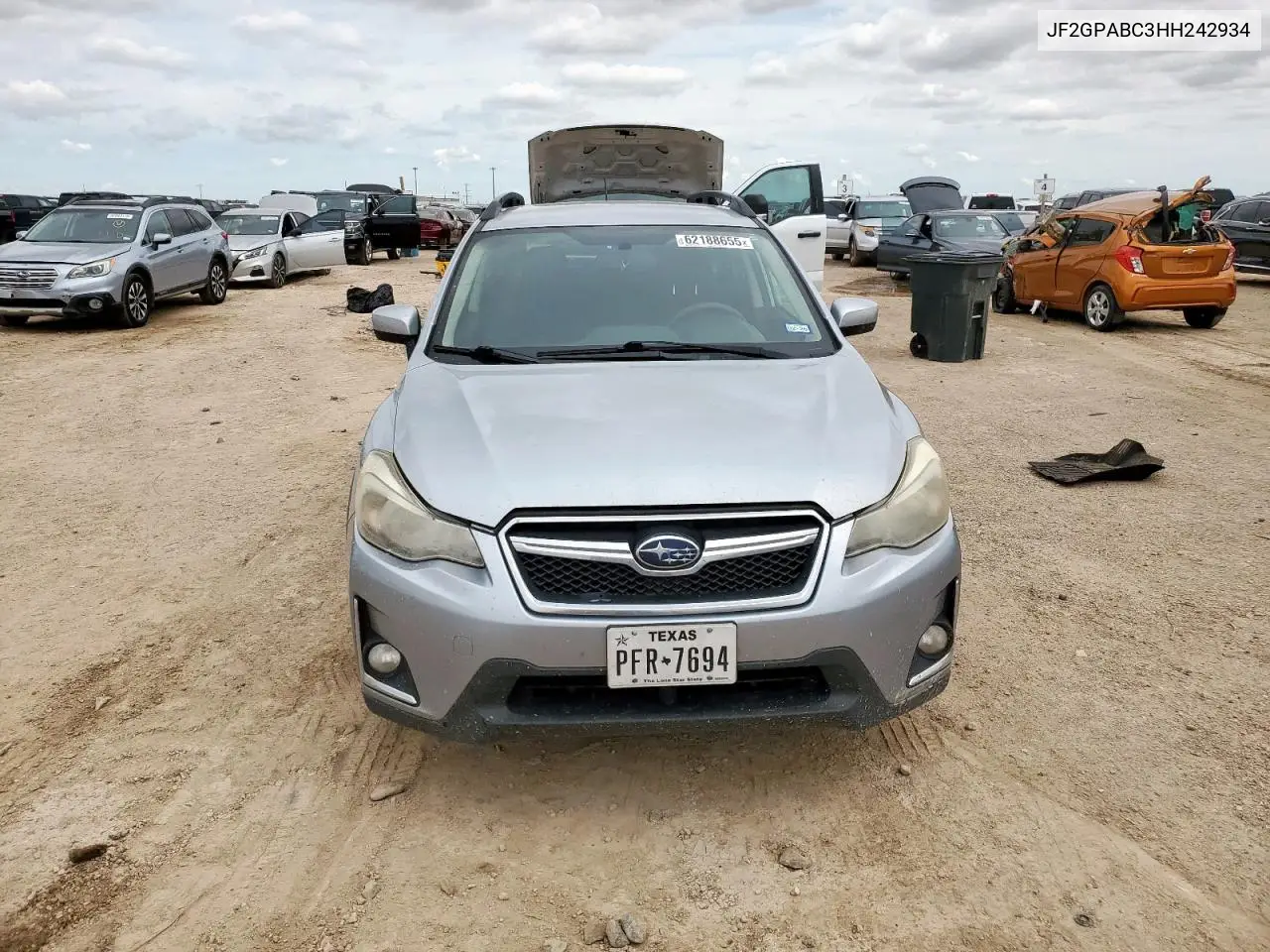 2017 Subaru Crosstrek Premium VIN: JF2GPABC3HH242934 Lot: 62188655