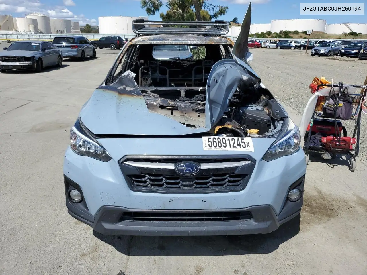 2018 Subaru Crosstrek Premium VIN: JF2GTABC0JH260194 Lot: 56891245