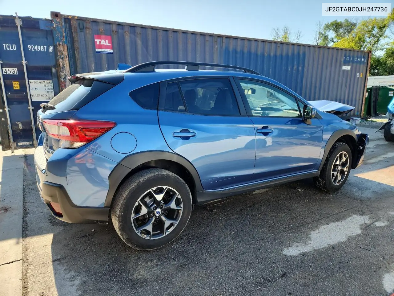 2018 Subaru Crosstrek Premium VIN: JF2GTABC0JH247736 Lot: 63123625