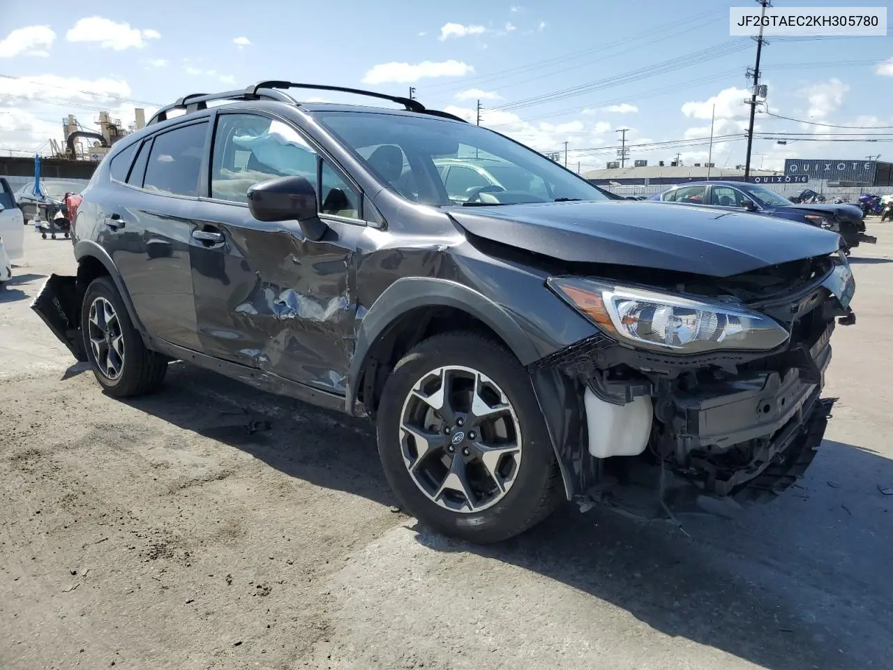 2019 Subaru Crosstrek Premium VIN: JF2GTAEC2KH305780 Lot: 50782415