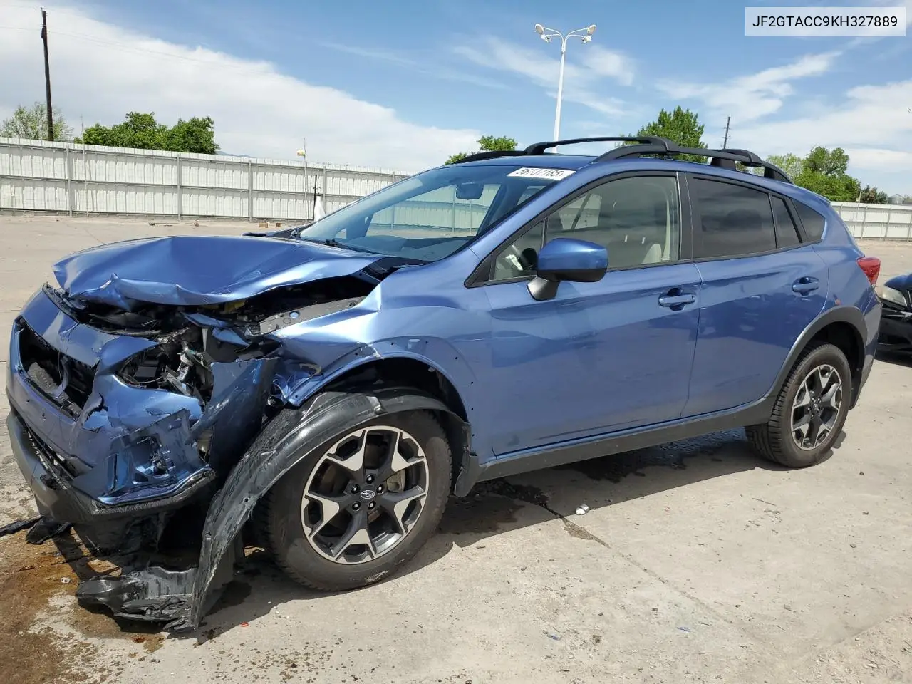2019 Subaru Crosstrek Premium VIN: JF2GTACC9KH327889 Lot: 56737185