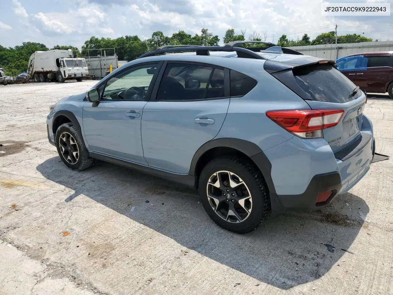 2019 Subaru Crosstrek Premium VIN: JF2GTACC9K9222943 Lot: 61810205