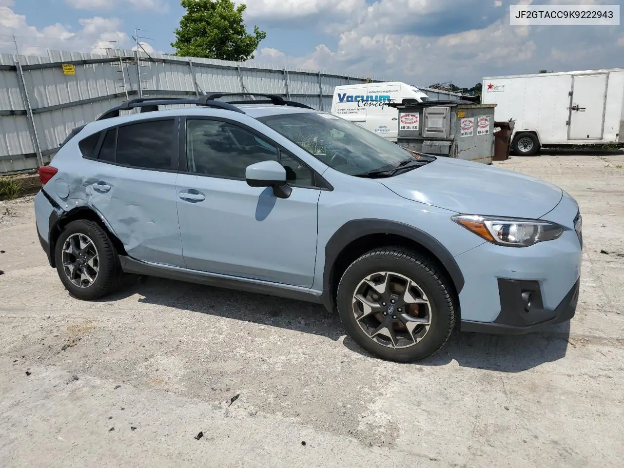 2019 Subaru Crosstrek Premium VIN: JF2GTACC9K9222943 Lot: 61810205