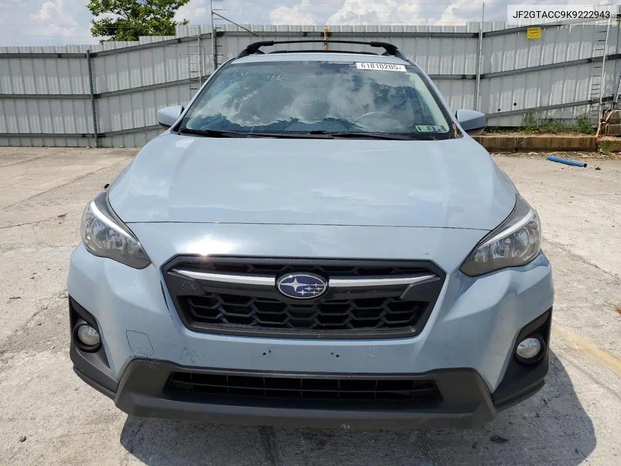 2019 Subaru Crosstrek Premium VIN: JF2GTACC9K9222943 Lot: 61810205