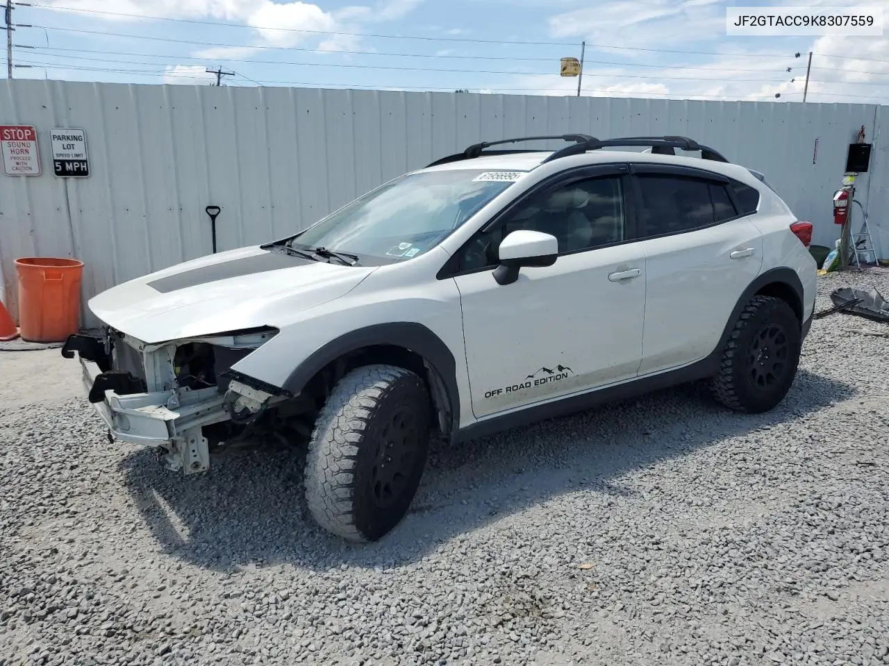 2019 Subaru Crosstrek Premium VIN: JF2GTACC9K8307559 Lot: 61956995
