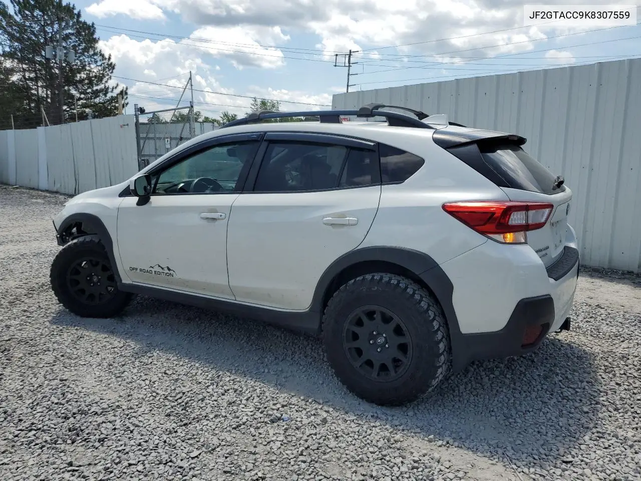 2019 Subaru Crosstrek Premium VIN: JF2GTACC9K8307559 Lot: 61956995