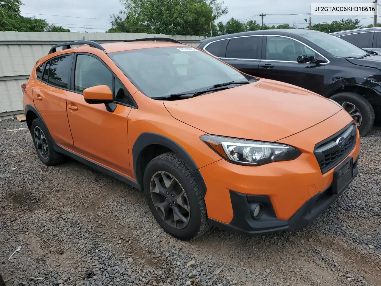 2019 Subaru Crosstrek Premium VIN: JF2GTACC6KH318616 Lot: 62878095