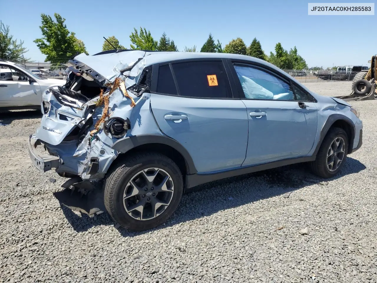 2019 Subaru Crosstrek VIN: JF2GTAAC0KH285583 Lot: 63129015