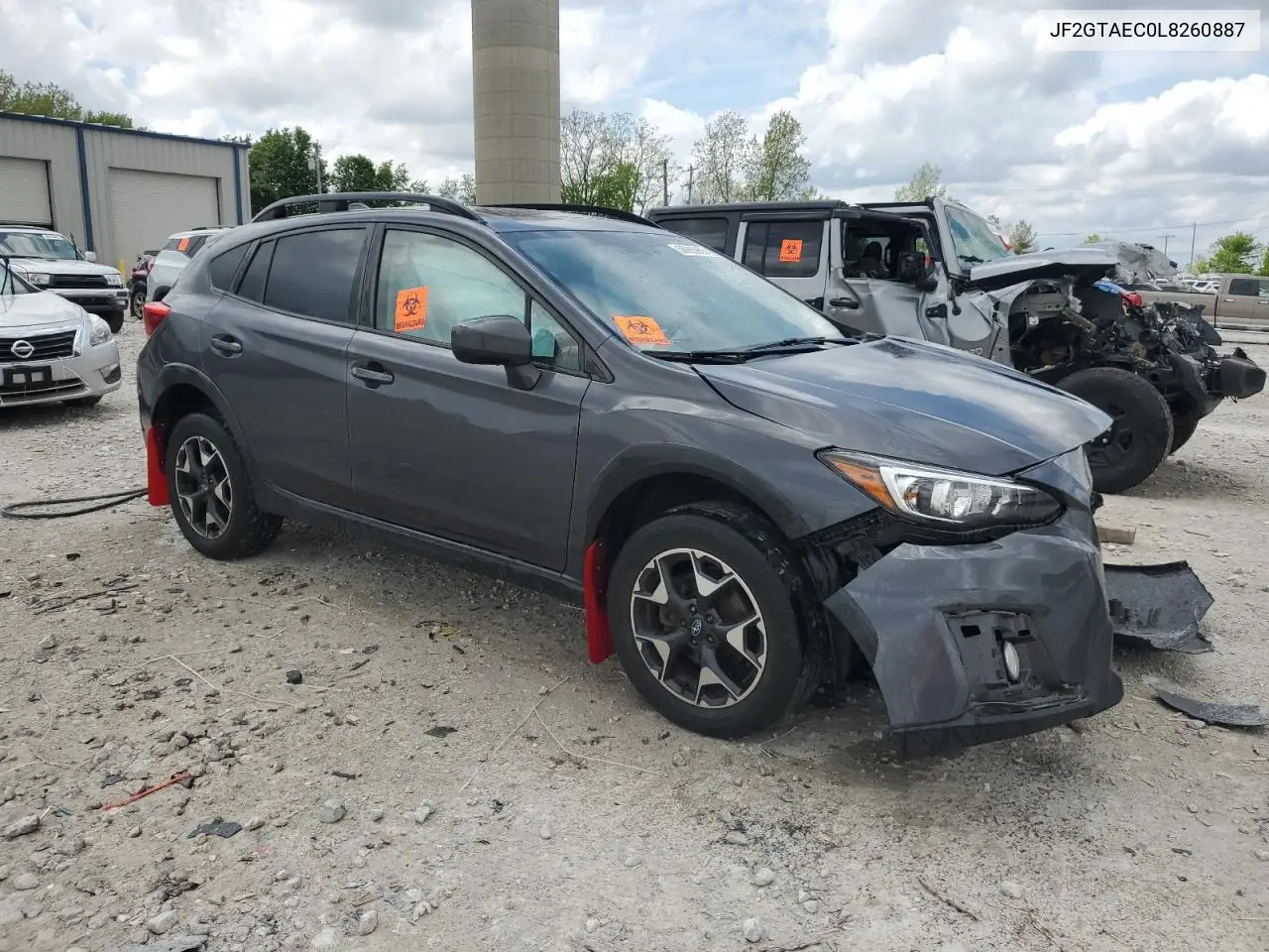 2020 Subaru Crosstrek Premium VIN: JF2GTAEC0L8260887 Lot: 56935955