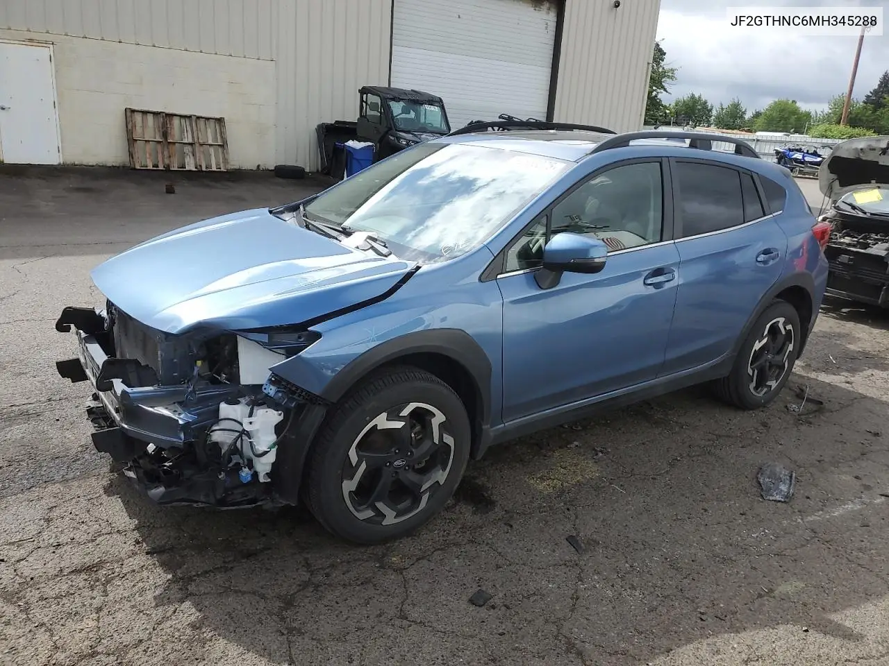 2021 Subaru Crosstrek Limited VIN: JF2GTHNC6MH345288 Lot: 55858075