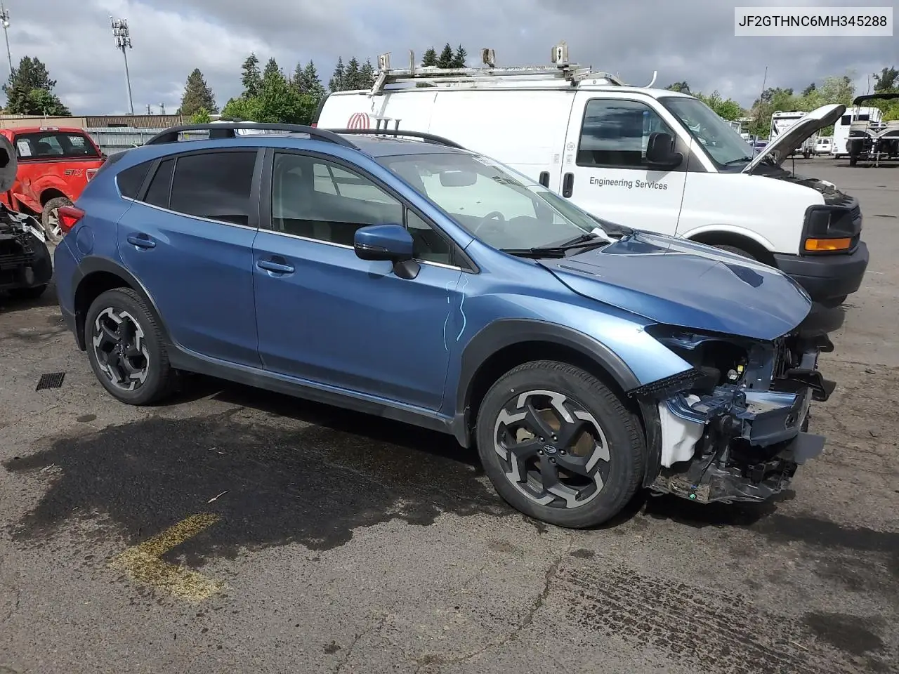 2021 Subaru Crosstrek Limited VIN: JF2GTHNC6MH345288 Lot: 55858075
