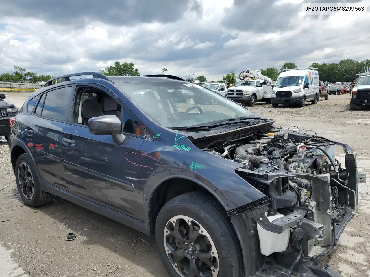 2021 Subaru Crosstrek Premium VIN: JF2GTAPC6M8299563 Lot: 58567535