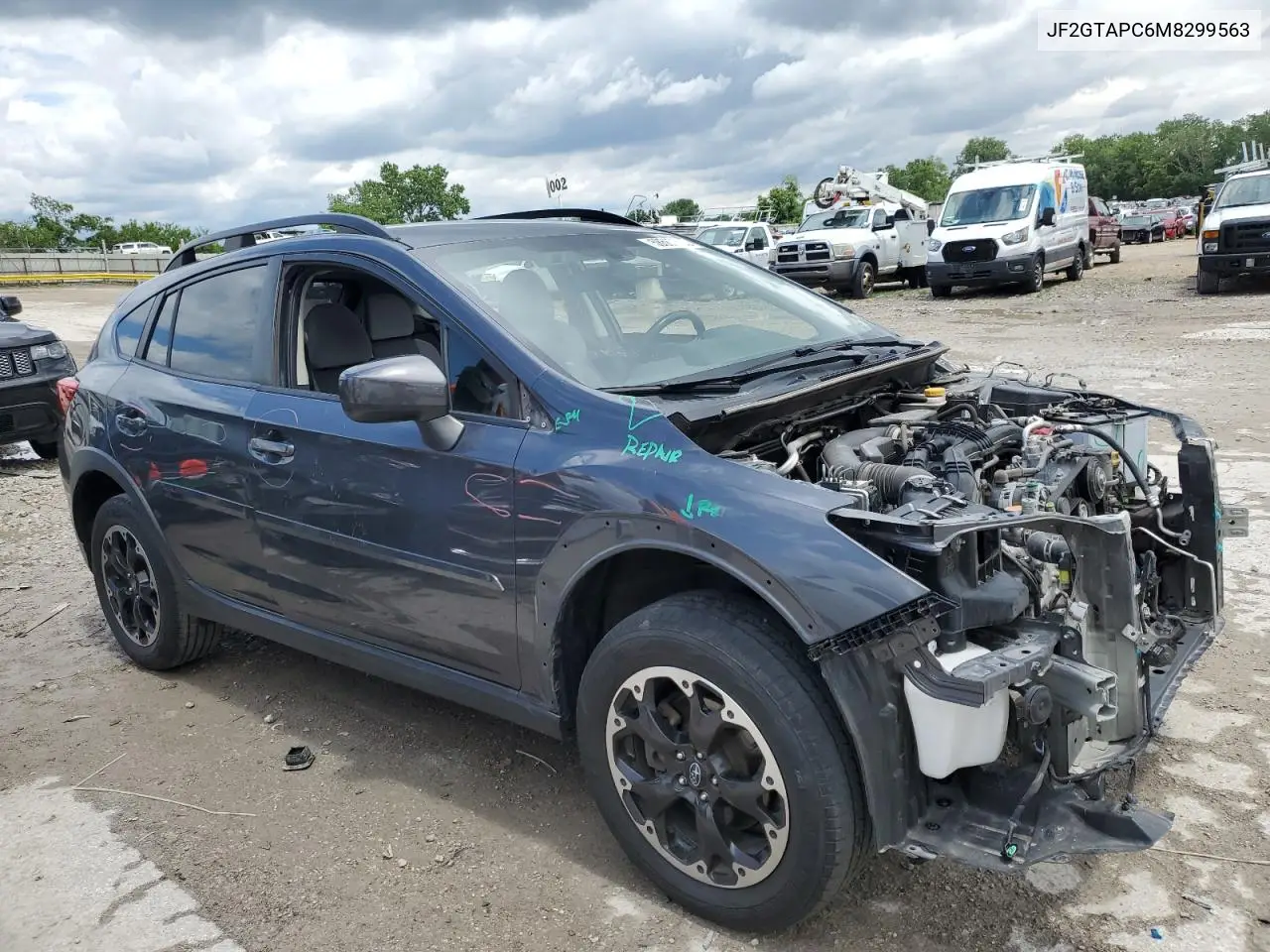 2021 Subaru Crosstrek Premium VIN: JF2GTAPC6M8299563 Lot: 58567535