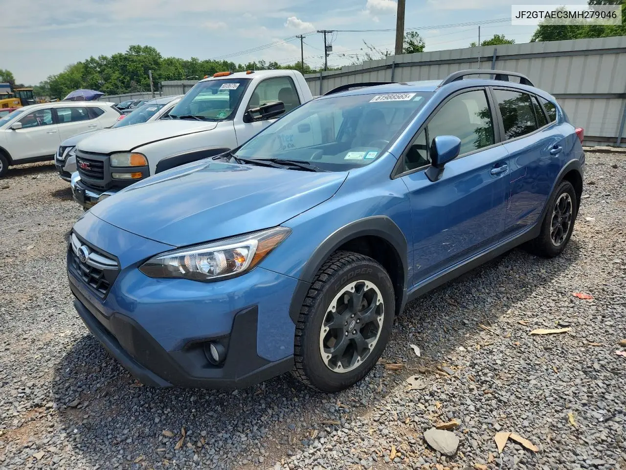 2021 Subaru Crosstrek Premium VIN: JF2GTAEC3MH279046 Lot: 61988565