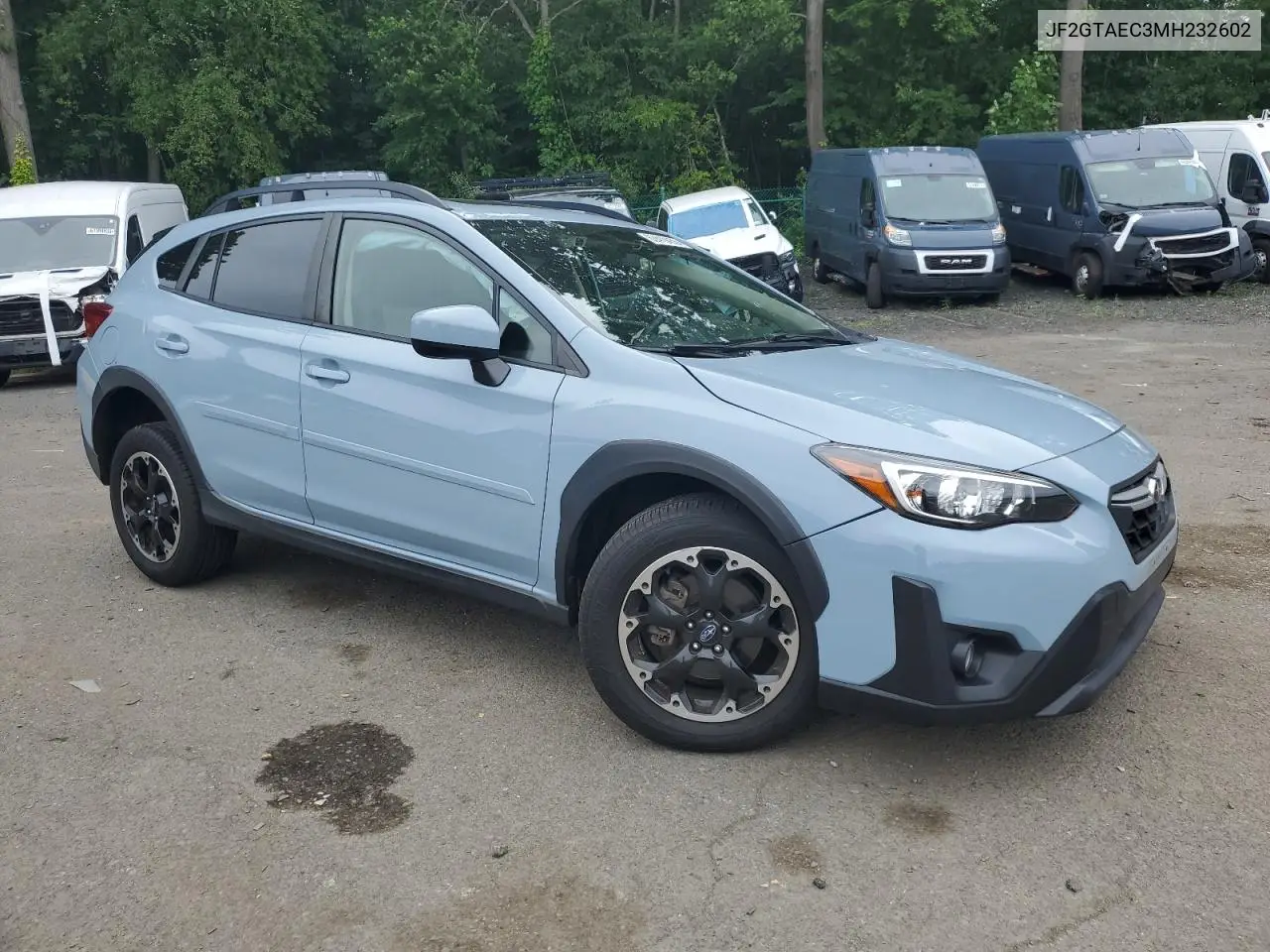 2021 Subaru Crosstrek Premium VIN: JF2GTAEC3MH232602 Lot: 62419455
