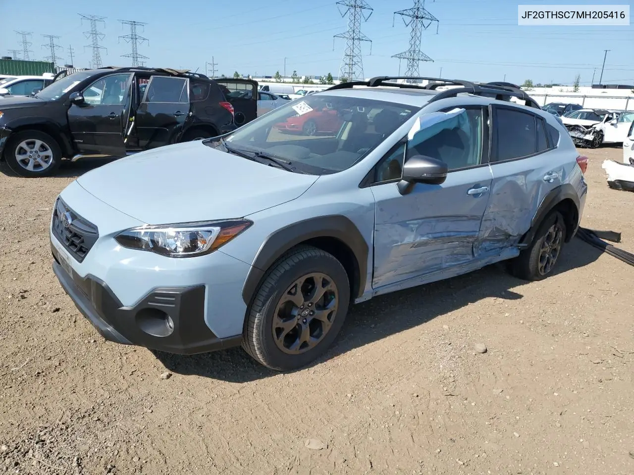 2021 Subaru Crosstrek Sport VIN: JF2GTHSC7MH205416 Lot: 62948975