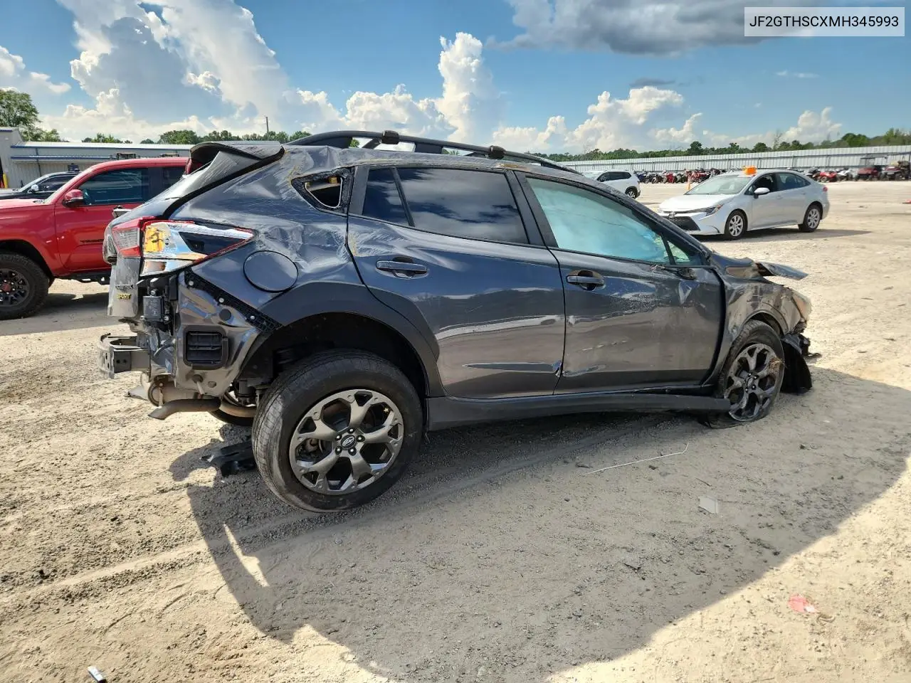 2021 Subaru Crosstrek Sport VIN: JF2GTHSCXMH345993 Lot: 63124555