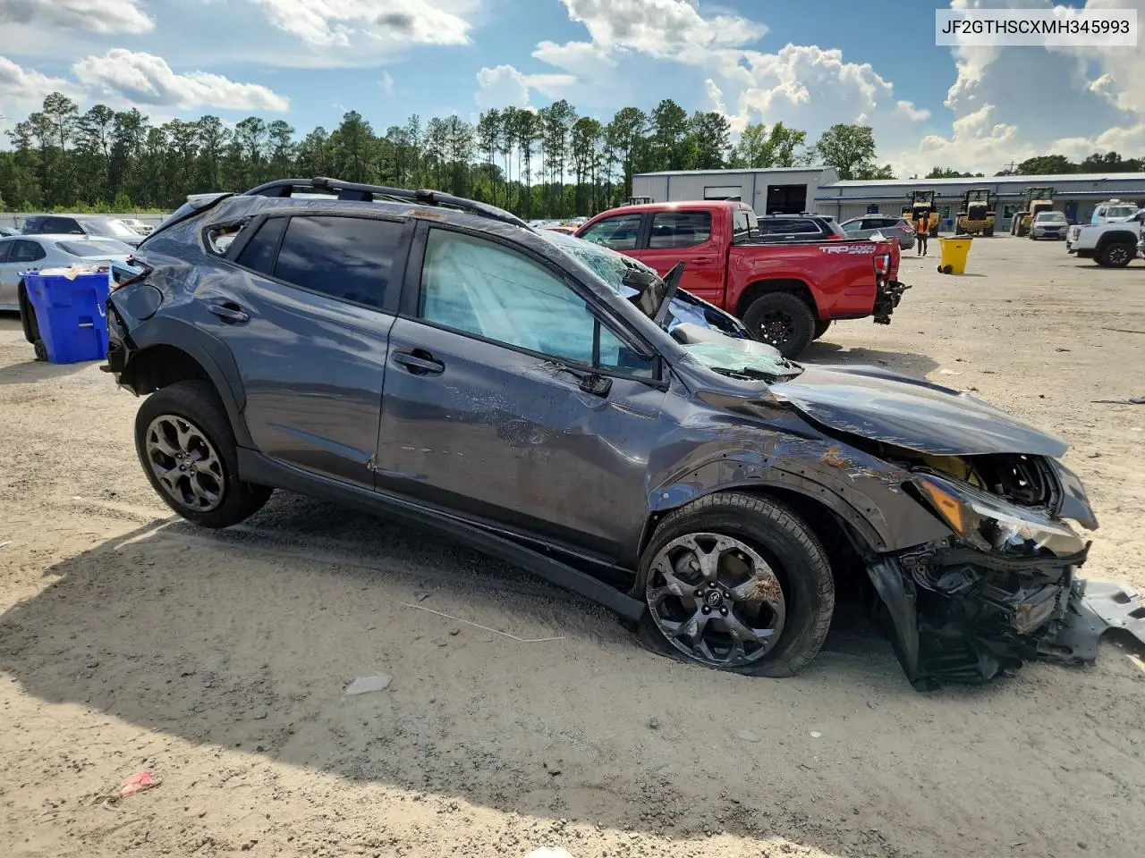 2021 Subaru Crosstrek Sport VIN: JF2GTHSCXMH345993 Lot: 63124555