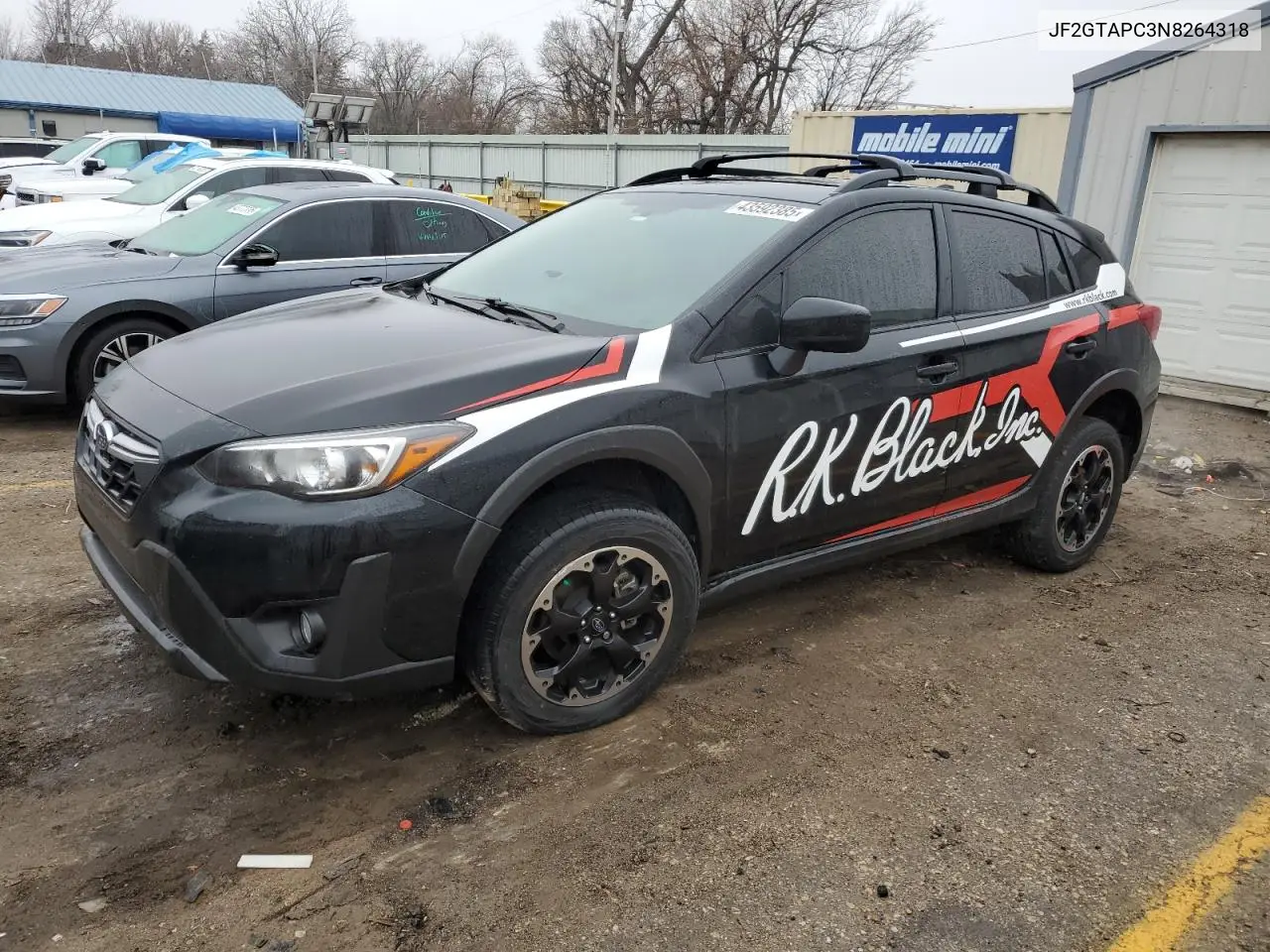 2022 Subaru Crosstrek Premium VIN: JF2GTAPC3N8264318 Lot: 43592385