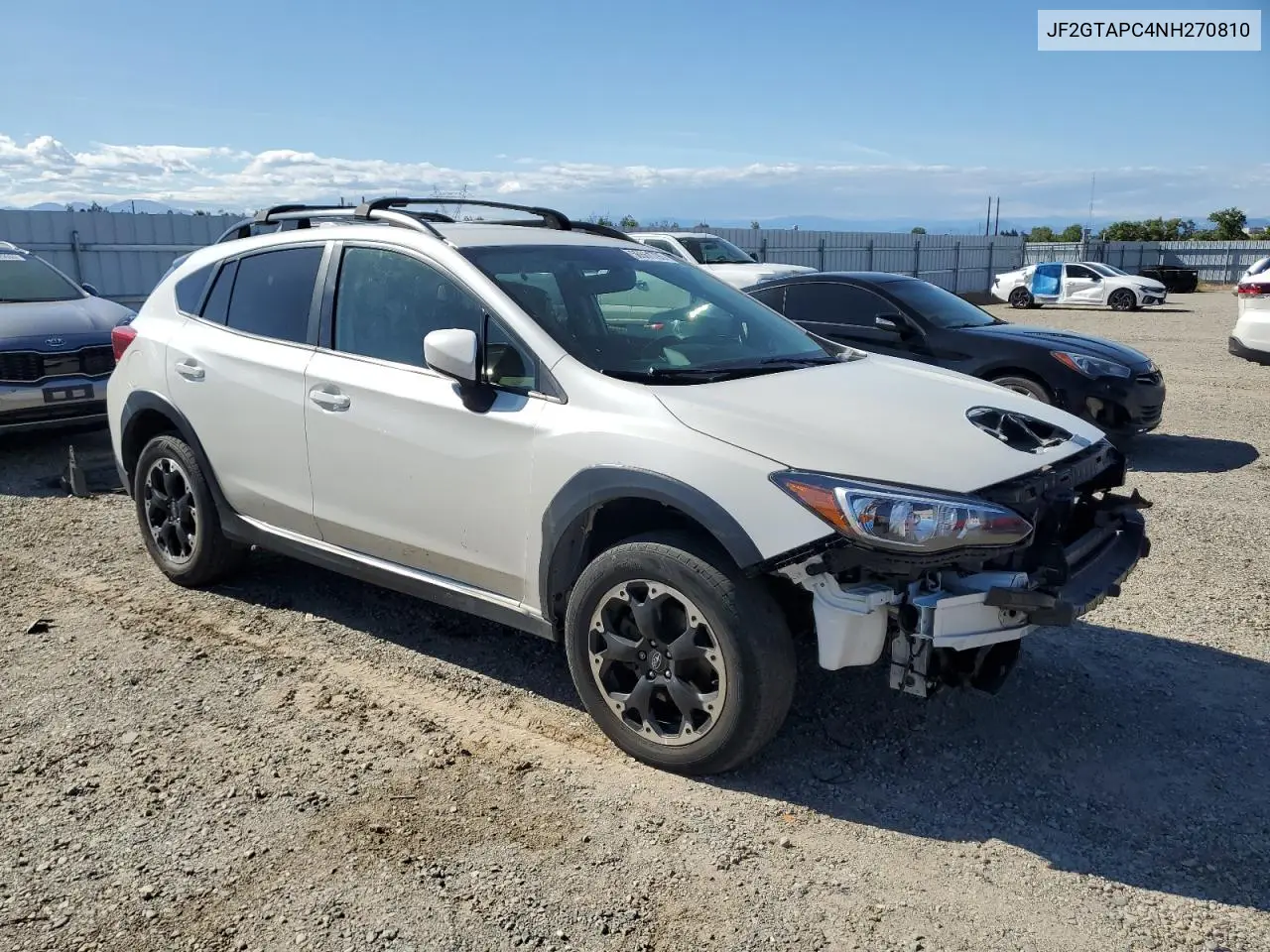 2022 Subaru Crosstrek Premium VIN: JF2GTAPC4NH270810 Lot: 56561795