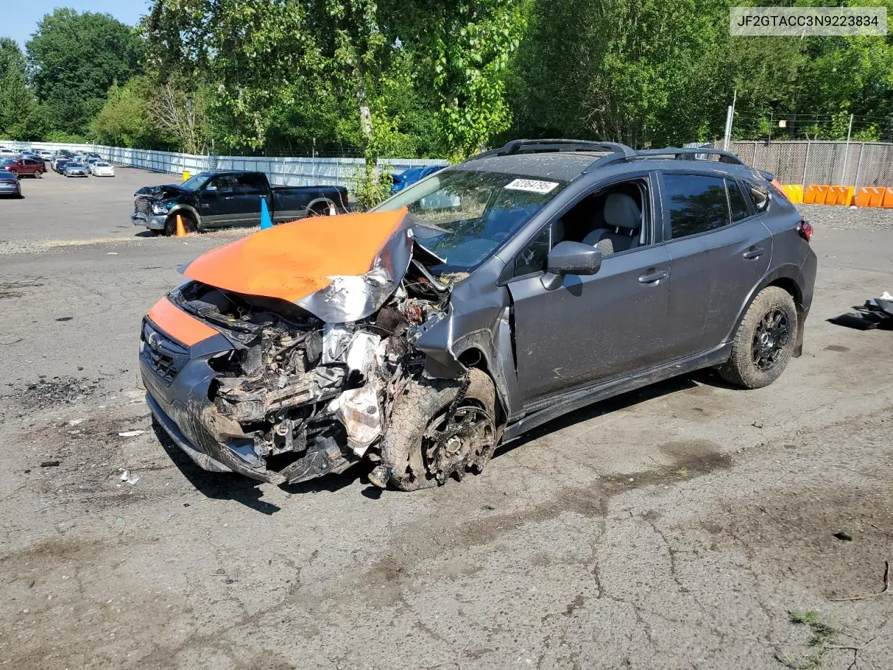 2022 Subaru Crosstrek Premium VIN: JF2GTACC3N9223834 Lot: 62364795