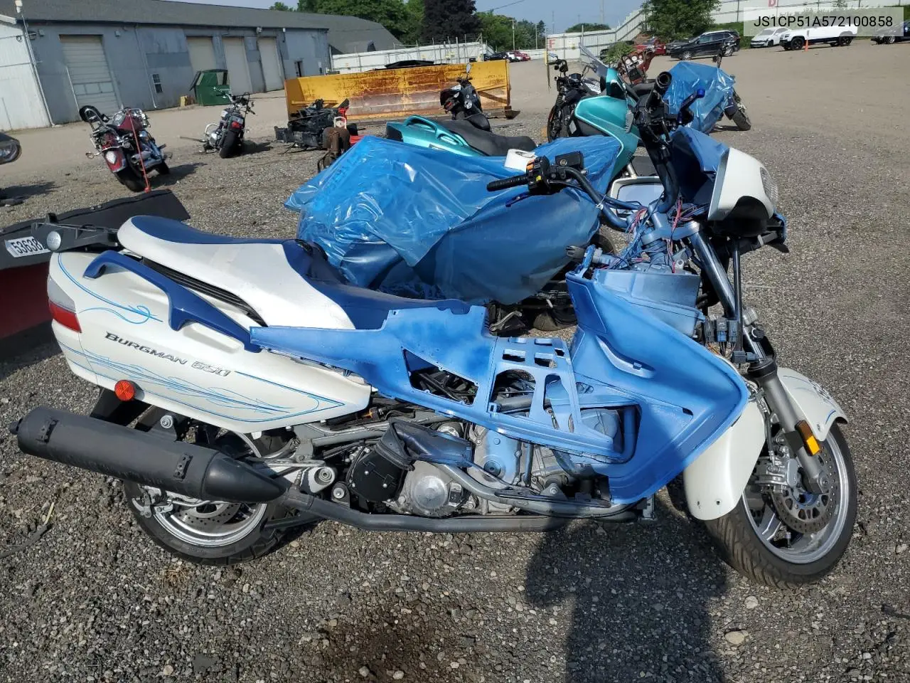 2007 Suzuki An650 VIN: JS1CP51A572100858 Lot: 62086345