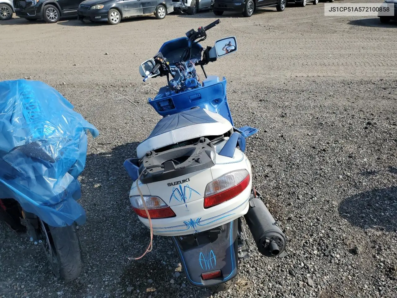 2007 Suzuki An650 VIN: JS1CP51A572100858 Lot: 62086345