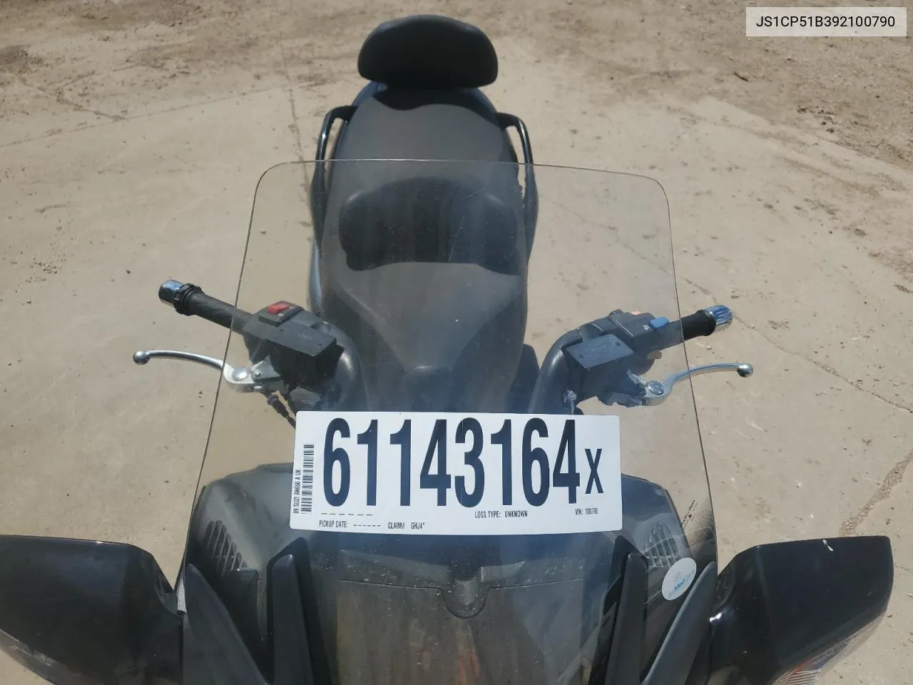 2009 Suzuki An650 A VIN: JS1CP51B392100790 Lot: 61143164