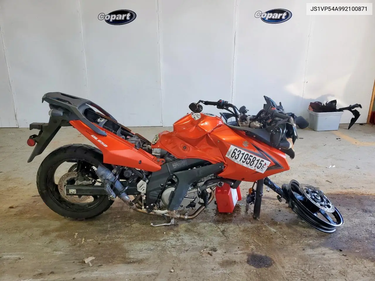 2009 Suzuki Dl650 VIN: JS1VP54A992100871 Lot: 63195815