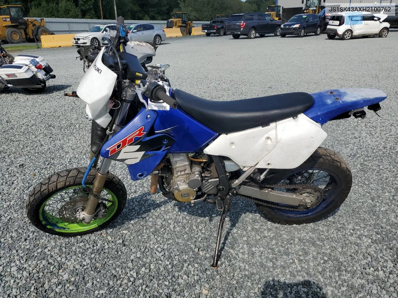 2017 Suzuki Dr-Z400 S VIN: JS1SK43AXH2100762 Lot: 72760094
