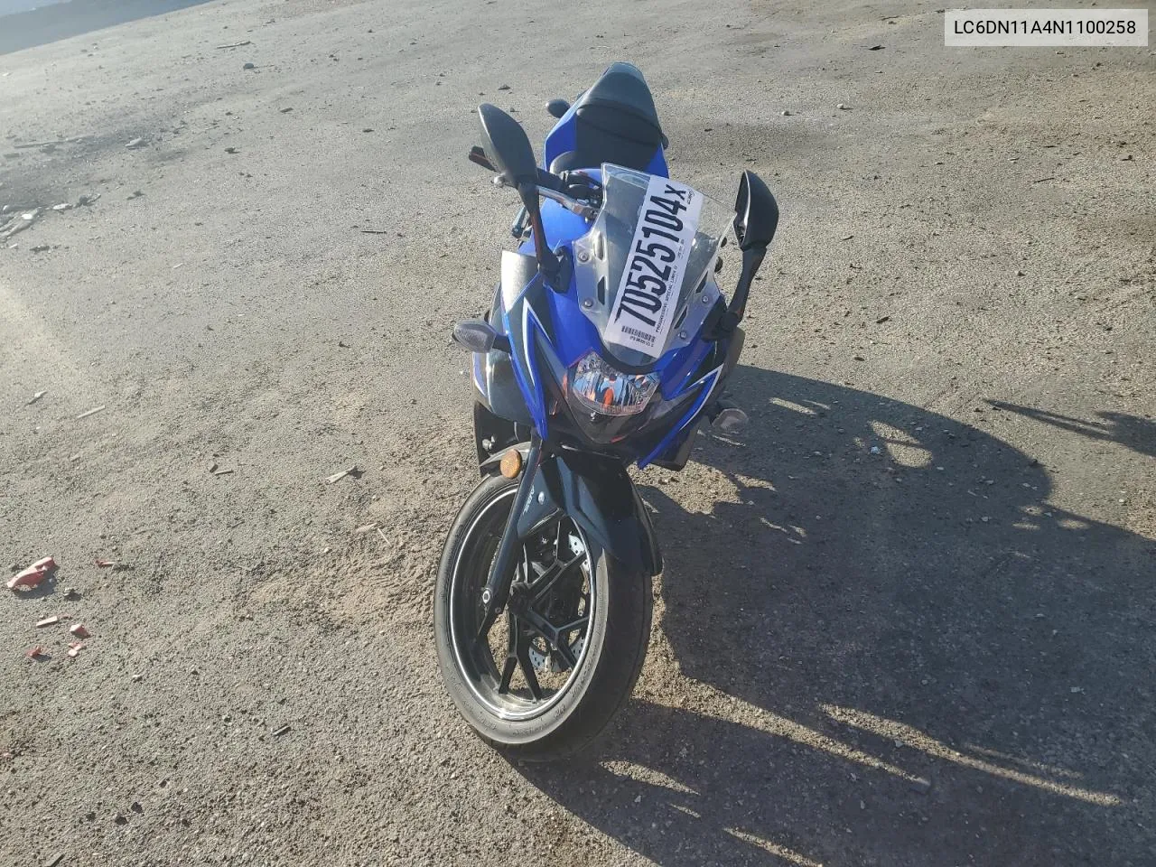 2022 Suzuki Gsx250R VIN: LC6DN11A4N1100258 Lot: 70525104