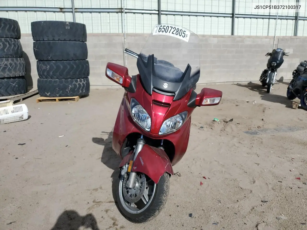 2007 Suzuki An650 A VIN: JS1CP51B372100317 Lot: 65072805