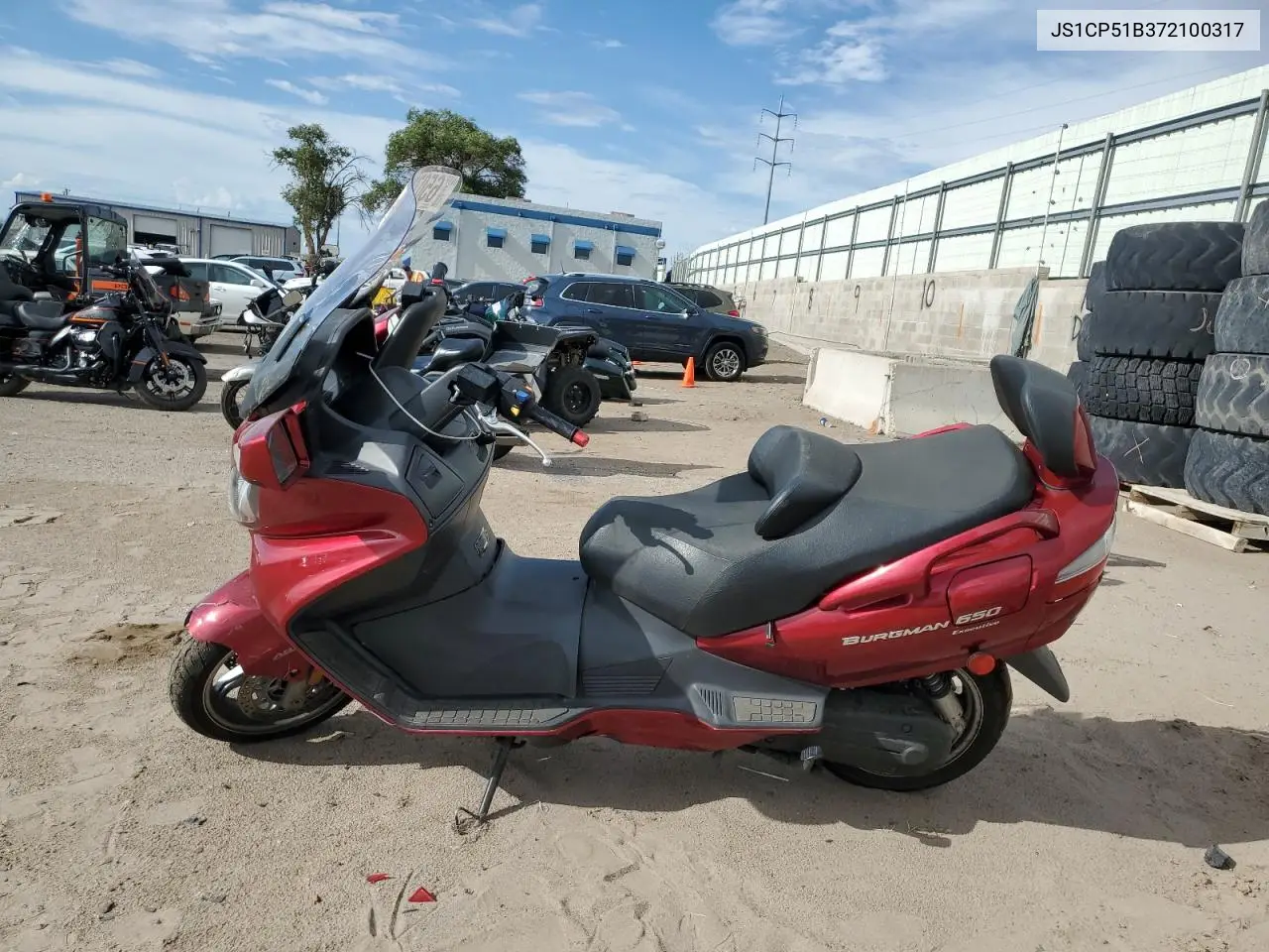 2007 Suzuki An650 A VIN: JS1CP51B372100317 Lot: 65072805