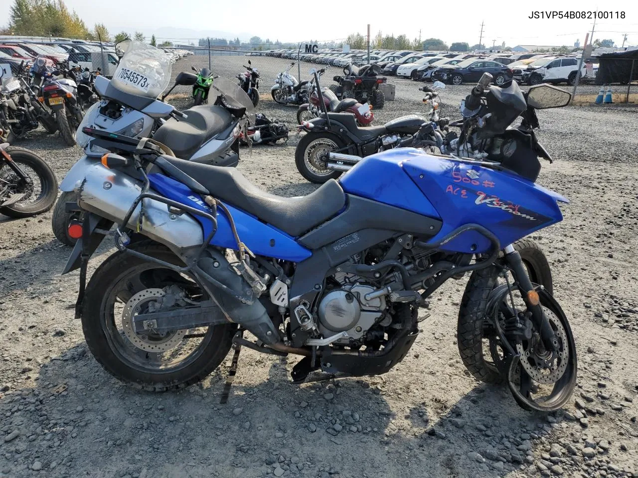 2008 Suzuki Dl650 A VIN: JS1VP54B082100118 Lot: 70037614
