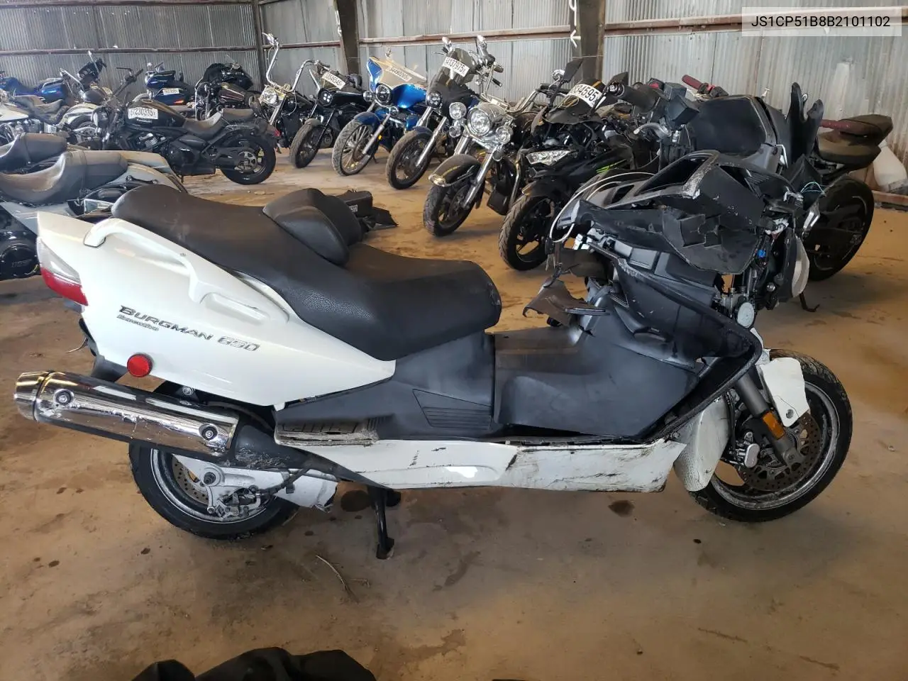 2011 Suzuki An650 A VIN: JS1CP51B8B2101102 Lot: 58162795