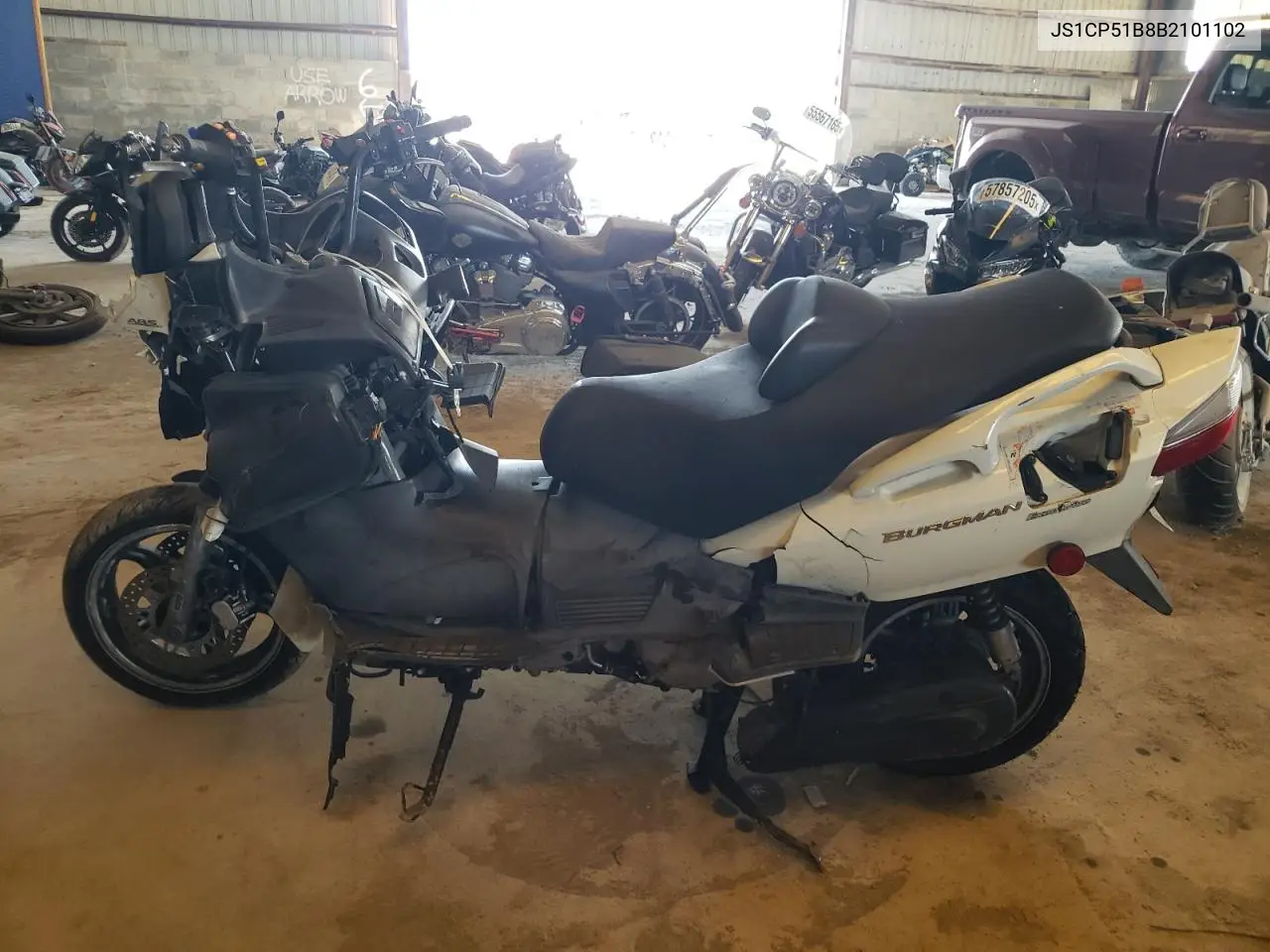 2011 Suzuki An650 A VIN: JS1CP51B8B2101102 Lot: 58162795