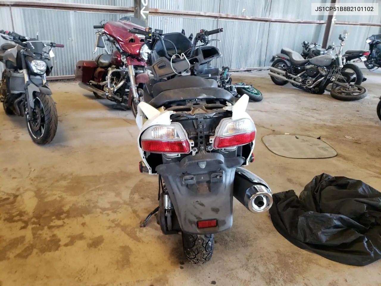 2011 Suzuki An650 A VIN: JS1CP51B8B2101102 Lot: 58162795