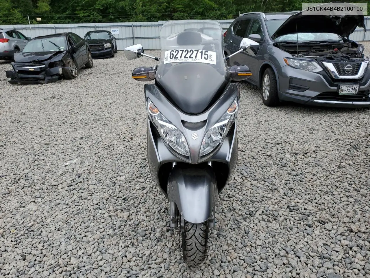 2011 Suzuki An400 A VIN: JS1CK44B4B2100100 Lot: 62722715