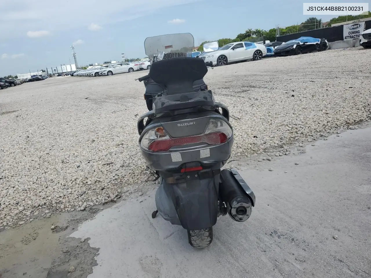 2011 Suzuki An400 A VIN: JS1CK44B8B2100231 Lot: 64110655