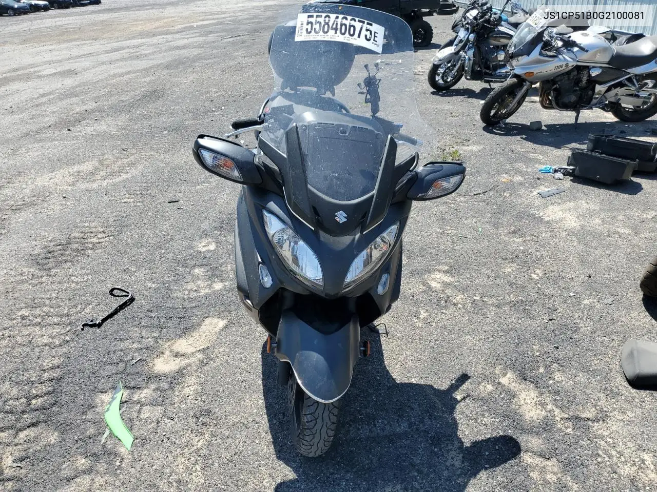2016 Suzuki An650 A VIN: JS1CP51B0G2100081 Lot: 55846675
