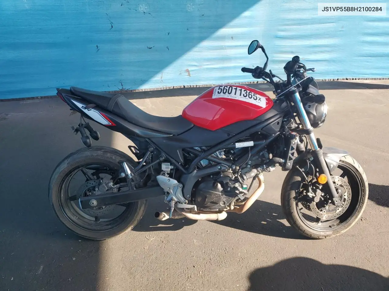 2017 Suzuki Sv650 A VIN: JS1VP55B8H2100284 Lot: 56011365